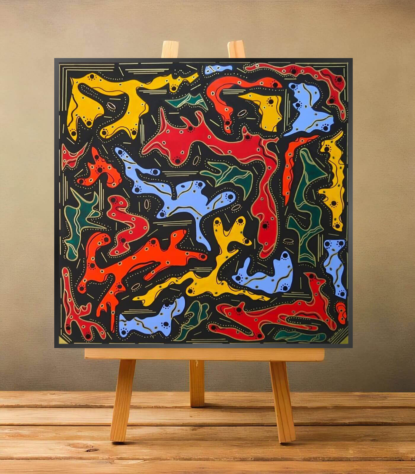 Harmonie en mouvement - signé par l'artiste Nada ZR.